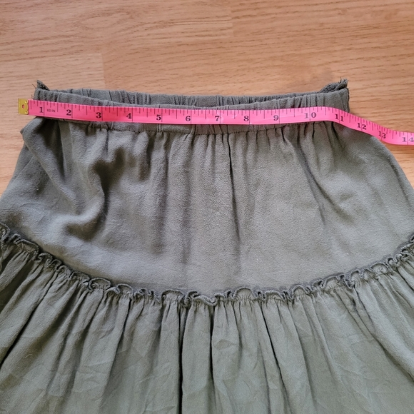 Princess Polly Women's High Waisted Marlowe Mini Skirt Army Green Size 8 - Picture 8 of 12